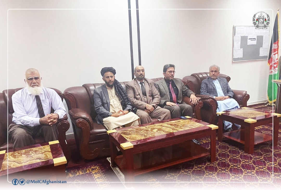 Visit of Acting Minister of Industry and Commerce from Afghan Card Company