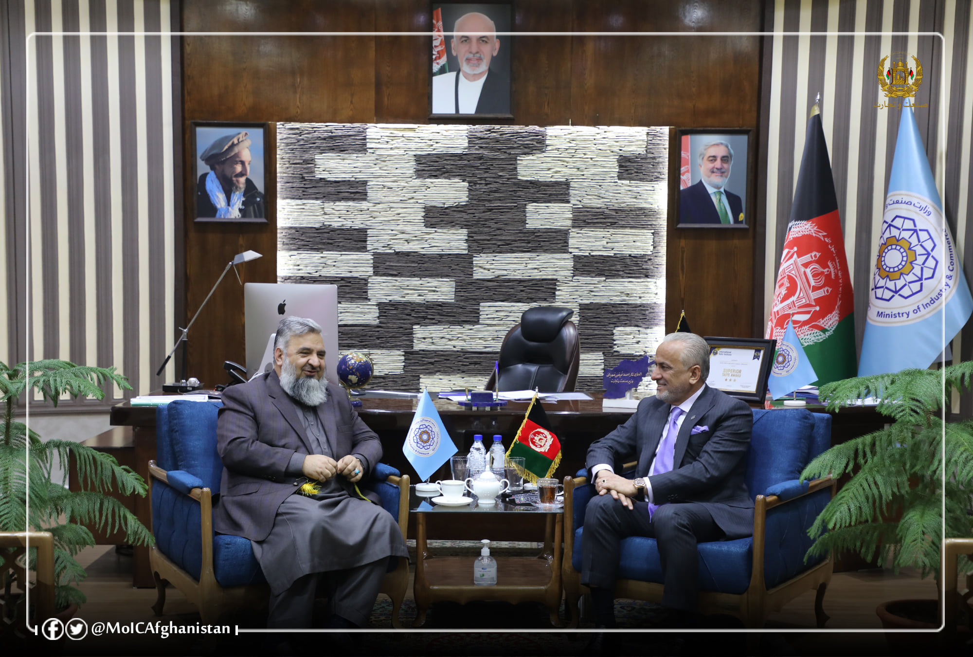 دیدار وزیر صنعت و تجارت با وزیر حج و اوقاف