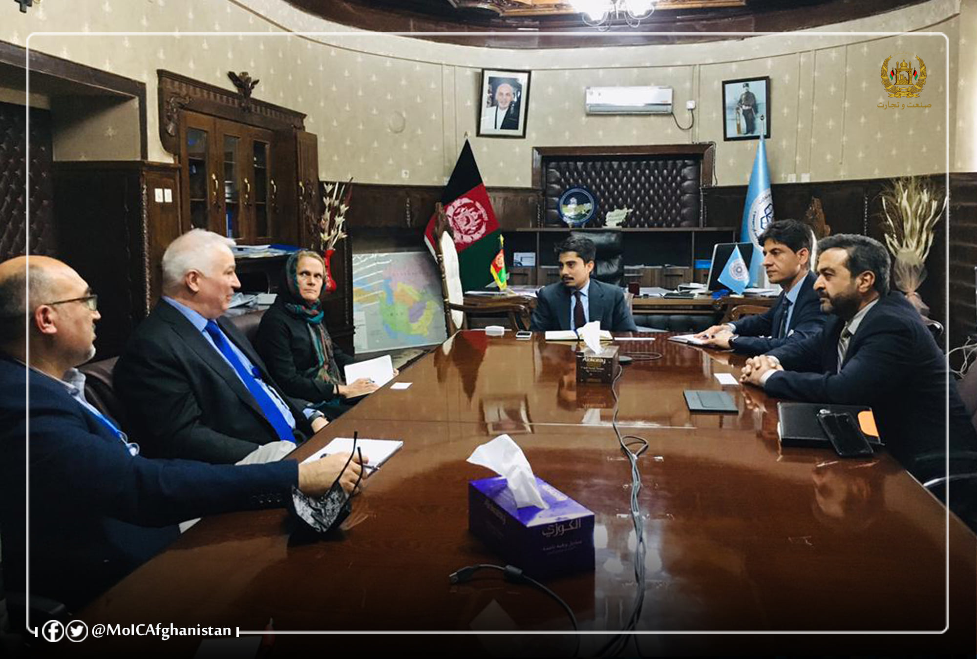 د GIZ له مسولينو سره دصنعت اوسوداګرۍ معين ليدنه