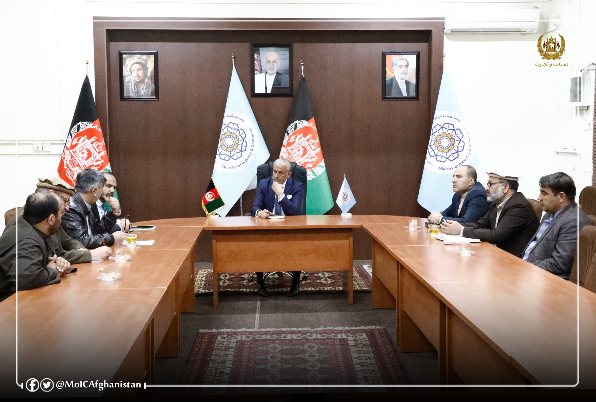 دکرنې او مالدارۍ خونودمدیره پلاوي ګمارنې په موخه دصنعت او سوداګرۍ وزیرلخوا دټاکنو غوښتنه