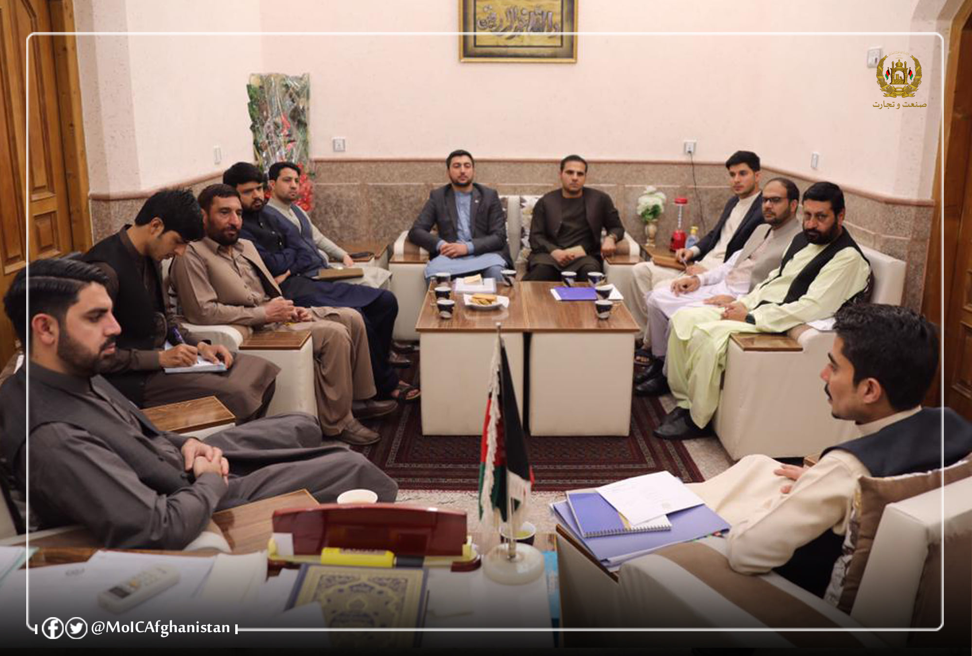 دیدار معین وزارت صنعت و تجارت با معاون والی ولایت قندهار