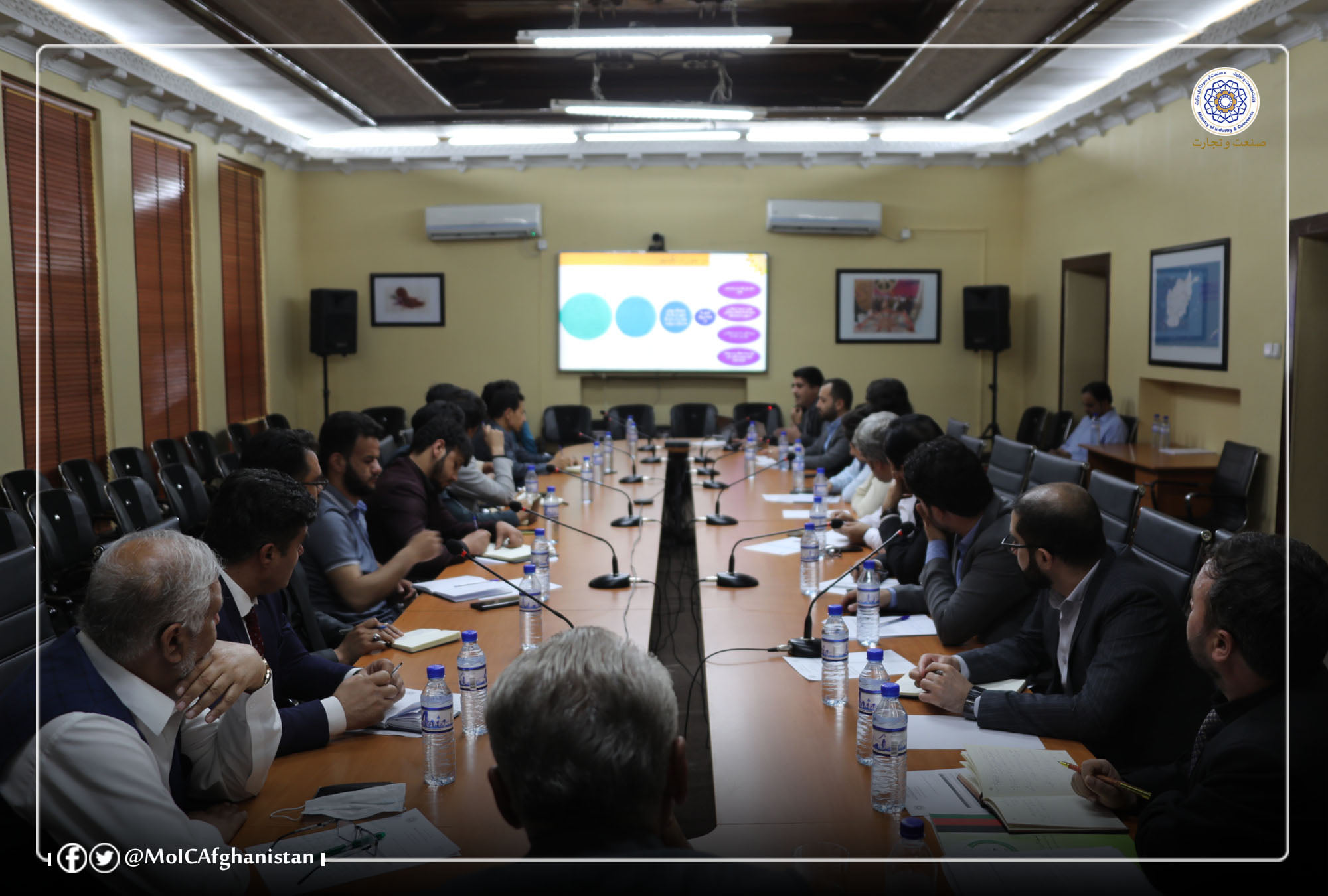 په اکسپو ۲۰۲۰ دوبۍ نړیوال نندارتون کې د افغانستان خصوصي سکتورد برخې اخیستنې په هکله دهمغږي غونډه