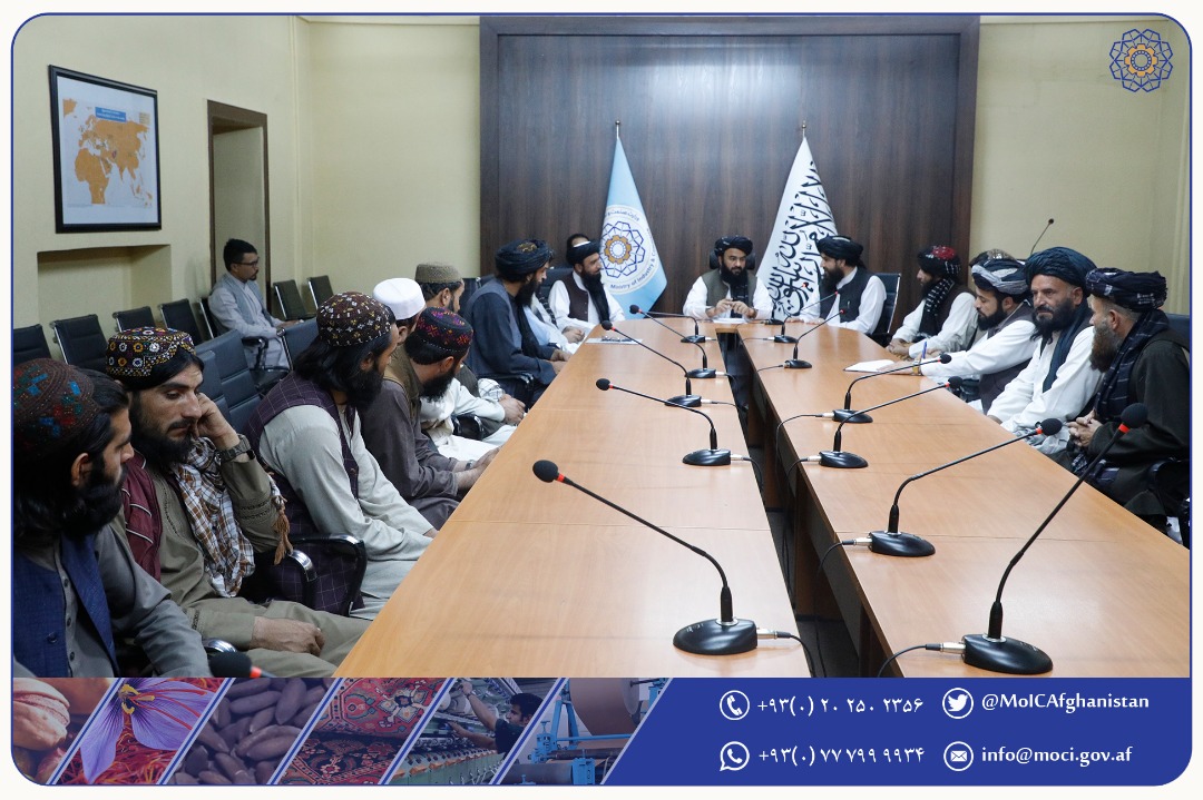 د سوداګري وزارت مرستیال د لوګر ولایت له معاون سره وکتل