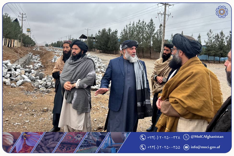 بازدید محترم الحاج عزیزی از شهرک صنعتی هرات