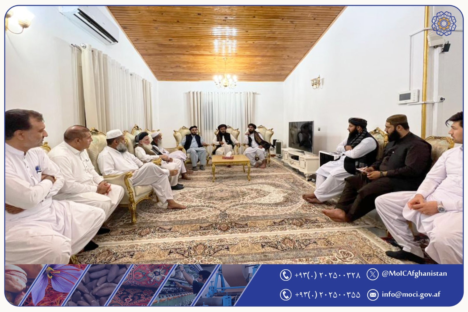 هیئت تخنیکی ا.ا. افغانستان با شماری از تاجران افغان مقیم چابهار دیدار کرد