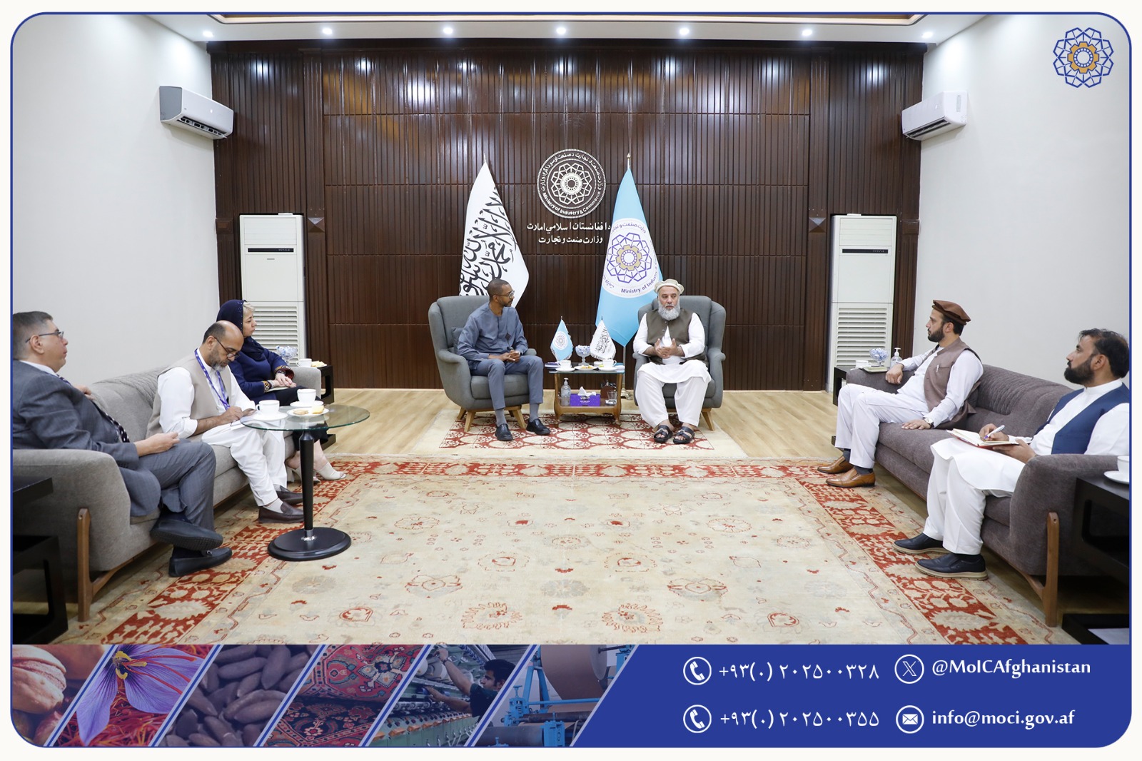 نشست الحاج عزیزی با مسئول برنامه انکشاف ملل متحد