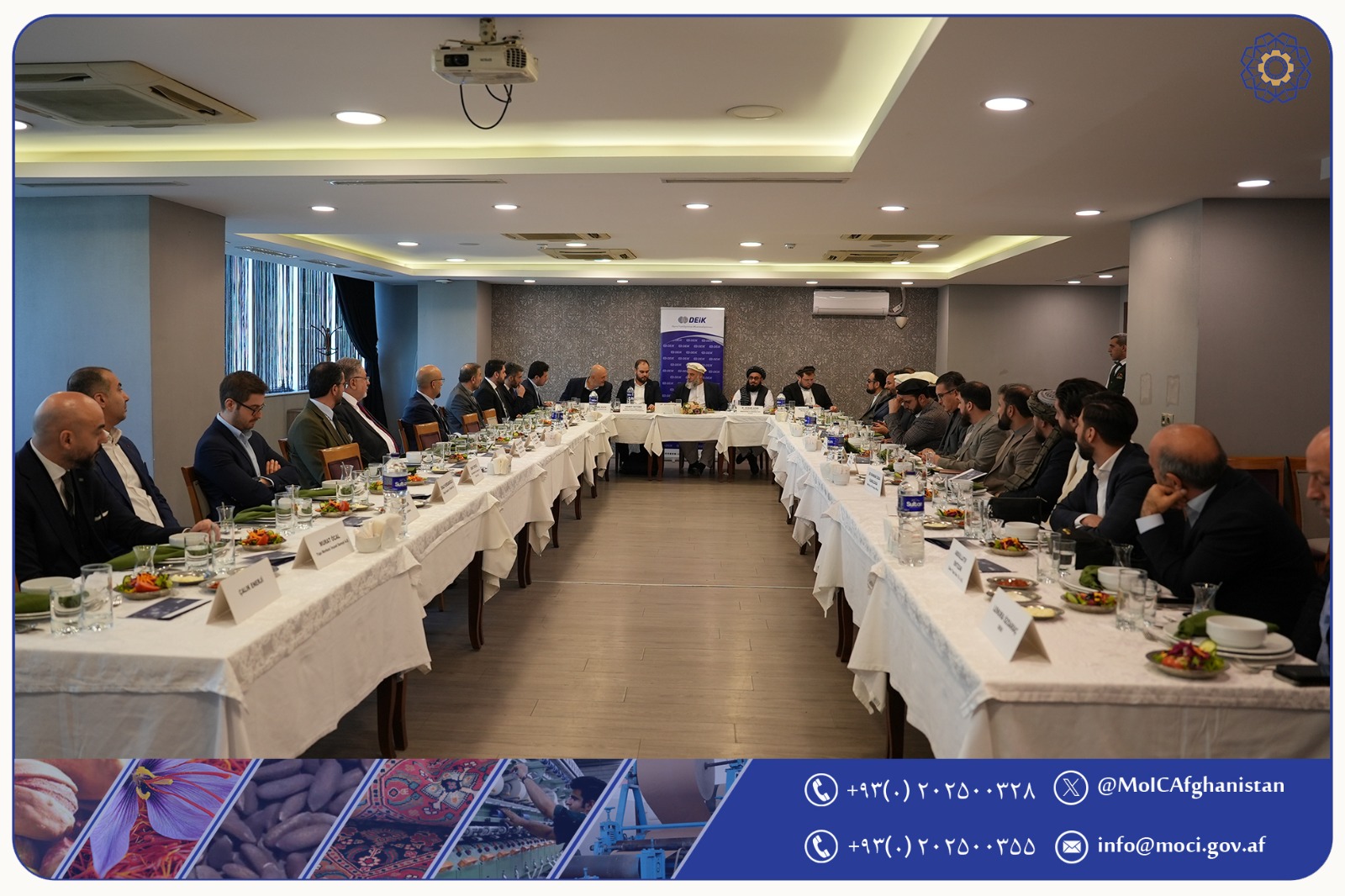 Acting Minister of Industry and Commerce Meets with Foreign Economic Council members of Turkey