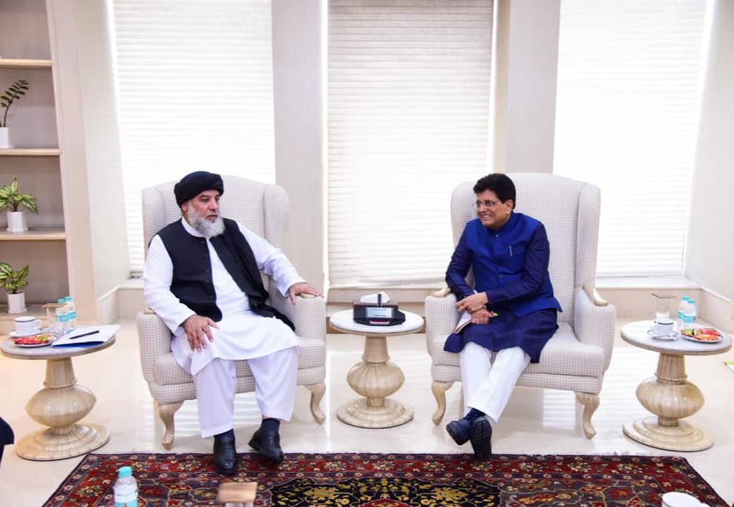 ملاقات وزیر صنعت و تجارت افغانستان با وزیر تجارت و صنعت هندوستان